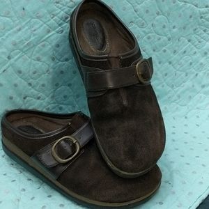 Naturalizer Open Heel Shoes Suede Shoes